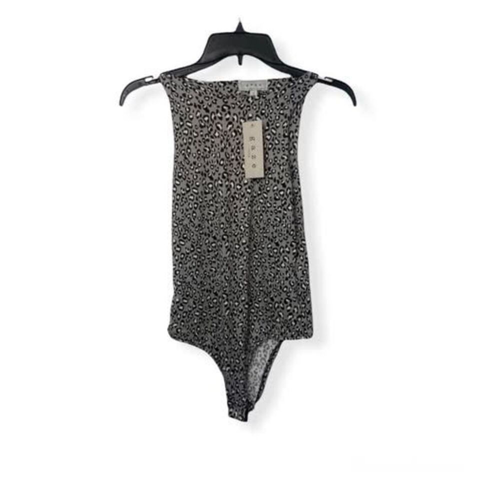 Grey Cheetah bodysuit Size S